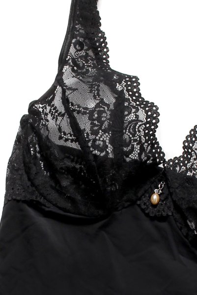 画像18: Luvae babydoll | ベビードール＆Tバック2点セット・ブラック   | 高級Sexyランジェリー Obsessive (18)