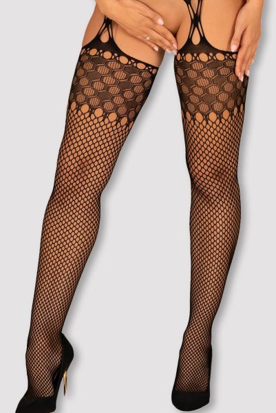 画像7: G323 black | ボディストッキング・黒・オープンクロッチ   | 高級Sexyランジェリー Obsessive (7)