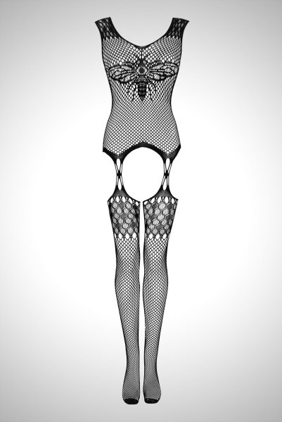 画像15: G323 black | ボディストッキング・黒・オープンクロッチ   | 高級Sexyランジェリー Obsessive (15)