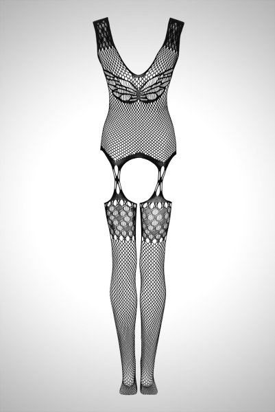 画像16: G323 black | ボディストッキング・黒・オープンクロッチ   | 高級Sexyランジェリー Obsessive (16)