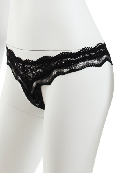 画像15: Luvae cupless set | オープンバストブラ＆クロッチレスタンガ・オープンクロッチ・ブラック   | 高級Sexyランジェリー Obsessive (15)