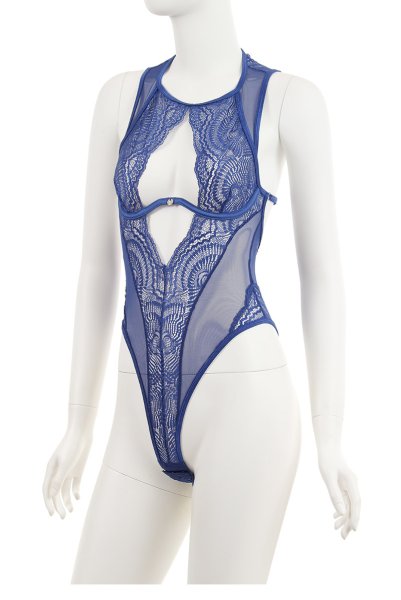 画像11: Giselia teddy | blue テディ・シースルー・ブルー・アンダーワイヤー入り   | 高級Sexyランジェリー Obsessive (11)