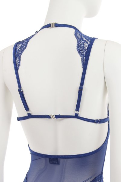 画像14: Giselia teddy | blue テディ・シースルー・ブルー・アンダーワイヤー入り   | 高級Sexyランジェリー Obsessive (14)