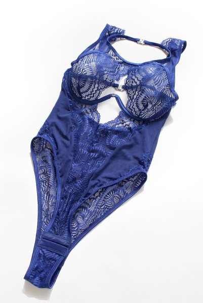 画像17: Giselia teddy | blue テディ・シースルー・ブルー・アンダーワイヤー入り   | 高級Sexyランジェリー Obsessive (17)