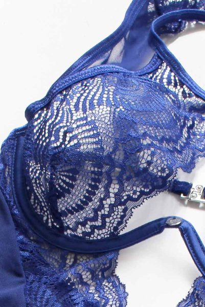 画像18: Giselia teddy | blue テディ・シースルー・ブルー・アンダーワイヤー入り   | 高級Sexyランジェリー Obsessive (18)