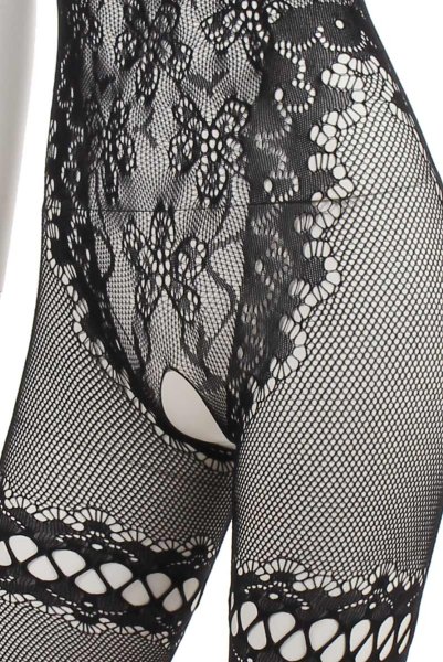 画像13: F213 black | ボディストッキング・黒・オープンクロッチ   | 高級Sexyランジェリー Obsessive (13)