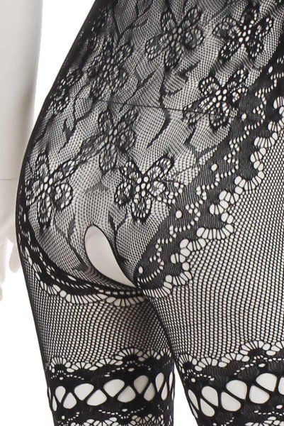 画像14: F213 black | ボディストッキング・黒・オープンクロッチ   | 高級Sexyランジェリー Obsessive (14)