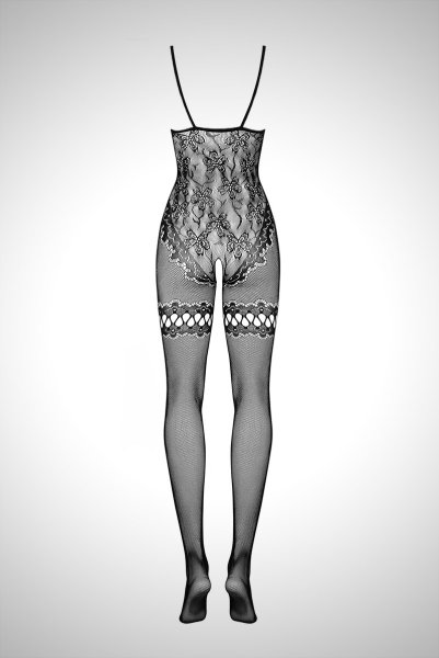 画像16: F213 black | ボディストッキング・黒・オープンクロッチ   | 高級Sexyランジェリー Obsessive (16)