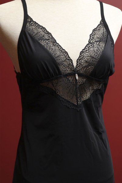 画像19: Lobellis chemise |スリップドレス&タンガ(ワイヤーなし・リボン・ブラック) | Obsessive 高級Sexyランジェリー (19)