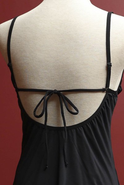 画像21: Lobellis chemise |スリップドレス&タンガ(ワイヤーなし・リボン・ブラック) | Obsessive 高級Sexyランジェリー (21)