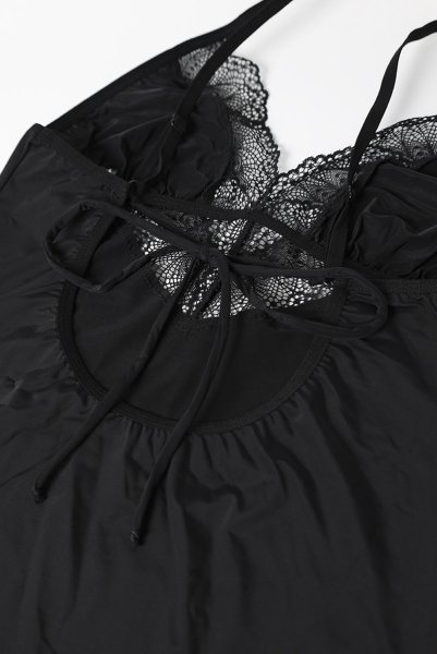 画像12: Lobellis chemise |スリップドレス&タンガ(ワイヤーなし・リボン・ブラック) | Obsessive 高級Sexyランジェリー (12)