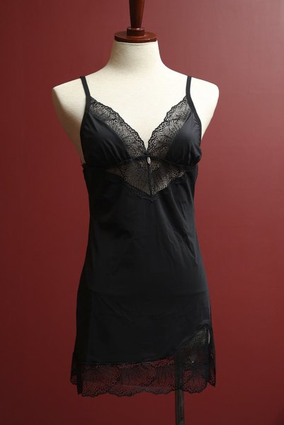 画像16: Lobellis chemise |スリップドレス&タンガ(ワイヤーなし・リボン・ブラック) | Obsessive 高級Sexyランジェリー (16)