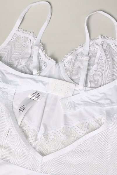 画像12: Alissium chemise |スリップドレス＆タンガ（ワイヤーあり・シースルー・ホワイト） | Obsessive 高級Sexyランジェリー (12)