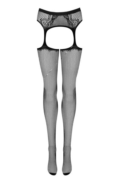 画像7: S232  garter belt | シンプルで使いやすいサスペンダー網タイツ・黒   | 高級Sexyランジェリー Obsessive (7)