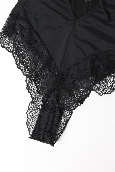 画像16: Lobellis teddy | テディ（ワイヤーなし・リボン・ブラック） | Obsessive 高級Sexyランジェリー (16)