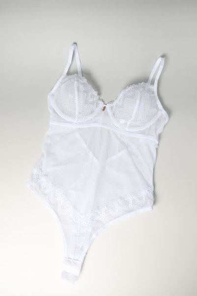 画像7: Alissium teddy | テディ（ワイヤーあり・シースルー・ホワイト）  | Obsessive 高級Sexyランジェリー (7)