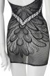 画像14: ボディストッキング素材のスリップドレス(スリップ・ドレス・黒) オブセッシブ obsessive輸入下着・ランジェリー   (14)