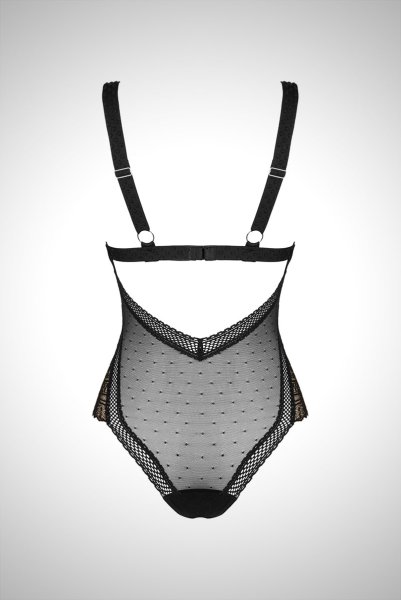 画像22: Estiqua teddy | テディ・シースルー・ノンワイヤー・ブラック   | 高級Sexyランジェリー Obsessive (22)