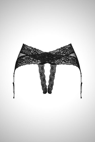 画像18: Lacrisia garter belt | クロッチレスガーターベルト・総レース・ブラック   | 高級Sexyランジェリー Obsessive (18)