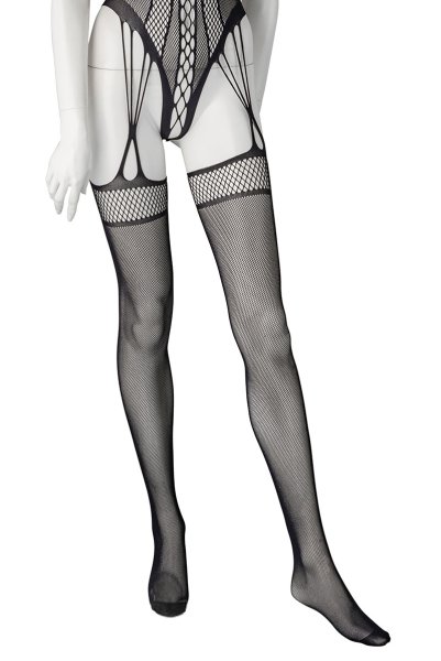 画像13: G327 black | ボディストッキング・黒・オープンクロッチ   | 高級Sexyランジェリー Obsessive (13)