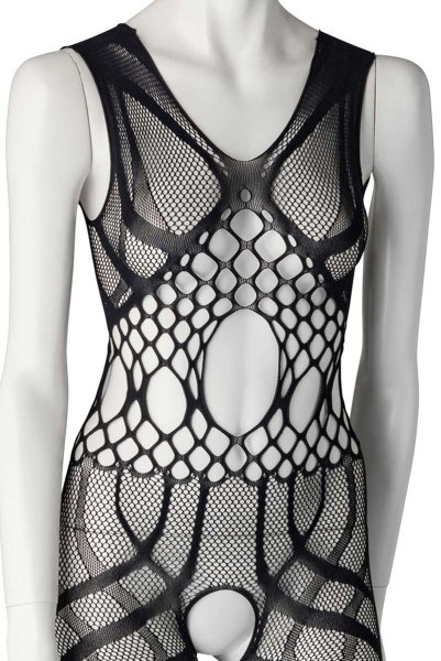 画像11: G328 black | ボディストッキング・黒・オープンクロッチ   | 高級Sexyランジェリー Obsessive (11)