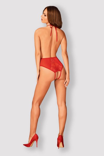 画像4: Dagmarie teddy red | テディ・レース・レッド   | 高級Sexyランジェリー Obsessive (4)