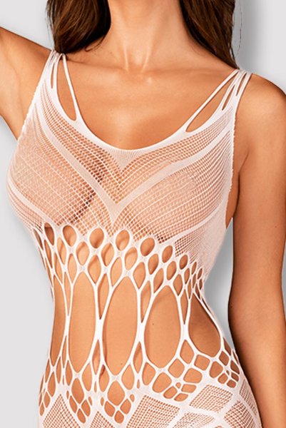 画像3: G330 white | ボディストッキング・白・オープンクロッチ   | 高級Sexyランジェリー Obsessive (3)