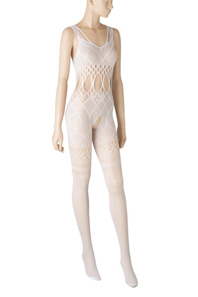 画像9: G330 white | ボディストッキング・白・オープンクロッチ   | 高級Sexyランジェリー Obsessive (9)