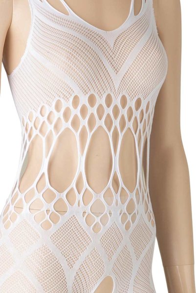 画像11: G330 white | ボディストッキング・白・オープンクロッチ   | 高級Sexyランジェリー Obsessive (11)