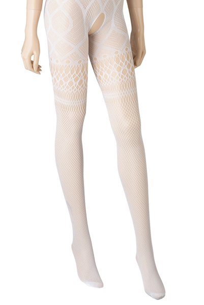 画像13: G330 white | ボディストッキング・白・オープンクロッチ   | 高級Sexyランジェリー Obsessive (13)