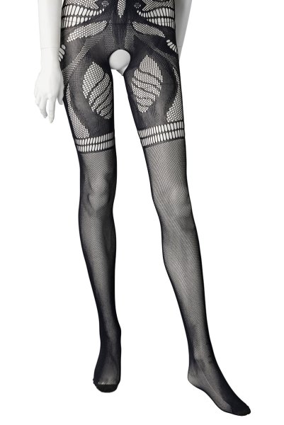 画像13: G331 black | ボディストッキング・黒・オープンクロッチ   | 高級Sexyランジェリー Obsessive (13)