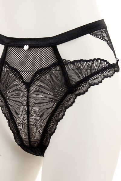 画像9: Mibelia panties | ショーツ・ブラック・レース   | 高級Sexyランジェリー Obsessive (9)