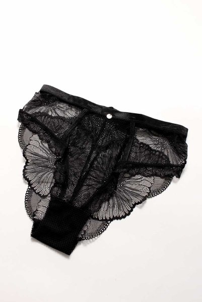 画像11: Mibelia panties | ショーツ・ブラック・レース   | 高級Sexyランジェリー Obsessive (11)