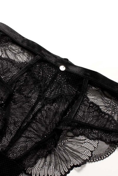 画像13: Mibelia panties | ショーツ・ブラック・レース   | 高級Sexyランジェリー Obsessive (13)