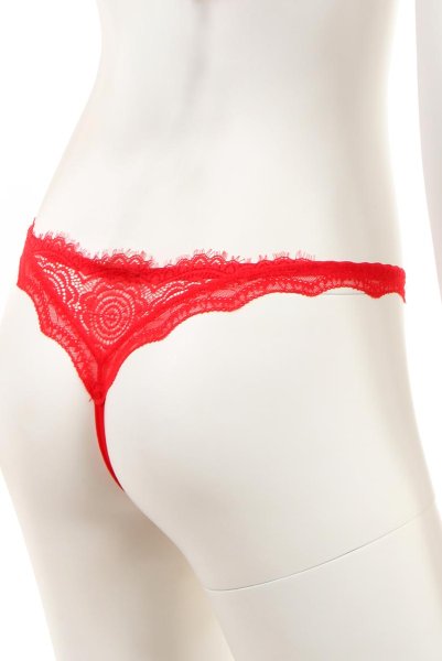 画像14: Bergamore set | ブラ＆ショーツ2点セット・ワイヤーあり・レッド・レース   | 高級Sexyランジェリー Obsessive (14)