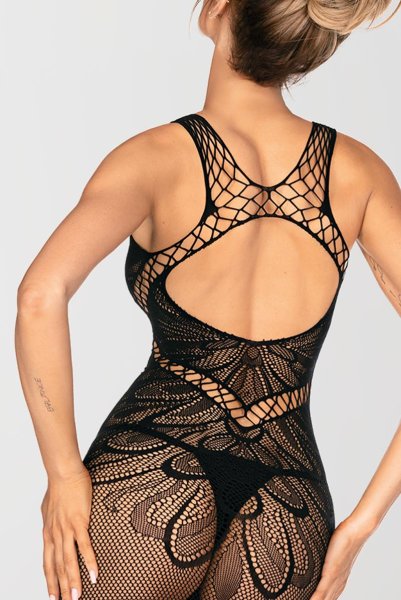 画像10: B138 teddy | ボディストッキングテディ・黒・オープンクロッチ   | 高級Sexyランジェリー Obsessive (10)