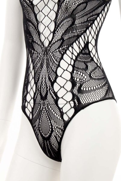 画像15: B138 teddy | ボディストッキングテディ・黒・オープンクロッチ   | 高級Sexyランジェリー Obsessive (15)