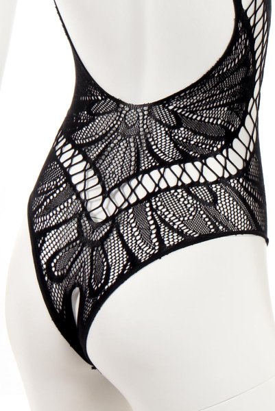 画像16: B138 teddy | ボディストッキングテディ・黒・オープンクロッチ   | 高級Sexyランジェリー Obsessive (16)