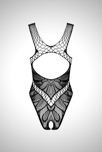 画像18: B138 teddy | ボディストッキングテディ・黒・オープンクロッチ   | 高級Sexyランジェリー Obsessive (18)