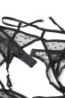 画像20: Nuites 3-pcs  set｜ブラ＆ガーターベルト＆タンガ3点セット（ワイヤーあり・ドット・シースルー・ブラック） | Obsessive 高級Sexyランジェリー【即日発送・サイズ交換NG・メール便対象】輸入下着・ランジェリー   (20)