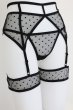 画像26: Nuites 3-pcs  set｜ブラ＆ガーターベルト＆タンガ3点セット（ワイヤーあり・ドット・シースルー・ブラック） | Obsessive 高級Sexyランジェリー【即日発送・サイズ交換NG・メール便対象】輸入下着・ランジェリー   (26)