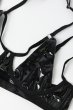 画像11: Keira Lise 2-pcs set｜ブラ＆タンガ2点セット（ワイヤーあり・ボンテージ・フェイクレザー・ブラック） | Obsessive 高級Sexyランジェリー【即日発送・サイズ交換NG・メール便対象】輸入下着・ランジェリー   (11)