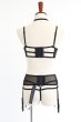 画像26: Premisis Black 3-pcs crotchless set｜ブラ＆チョーカー付きガーターベルト＆クロッチレスタンガ3点セット（ワイヤーあり・シースルー・ブラック） | Obsessive 高級Sexyランジェリー【即日発送・サイズ交換NG・メール便対象】輸入下着・ランジェリー   (26)