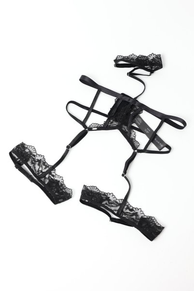 画像9: Hersis harness | ボディーハーネス(ブラック・ストラップ )   | Obsessive 高級Sexyランジェリー【 即日発送・サイズ交換NG・メール便対象】輸入下着・ランジェリー   (9)