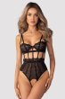 画像3: Hersis crotchess teddy | クロッチレステディ（ワイヤーあり・シースルー・ブラック）  | Obsessive 高級Sexyランジェリー【即日発送・サイズ交換NG・メール便対象】輸入下着・ランジェリー    (3)