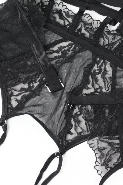 画像16: Hersis crotchess teddy | クロッチレステディ(ワイヤーあり・シースルー・ブラック)  | Obsessive 高級Sexyランジェリー【即日発送・サイズ交換NG・メール便対象】輸入下着・ランジェリー    (16)