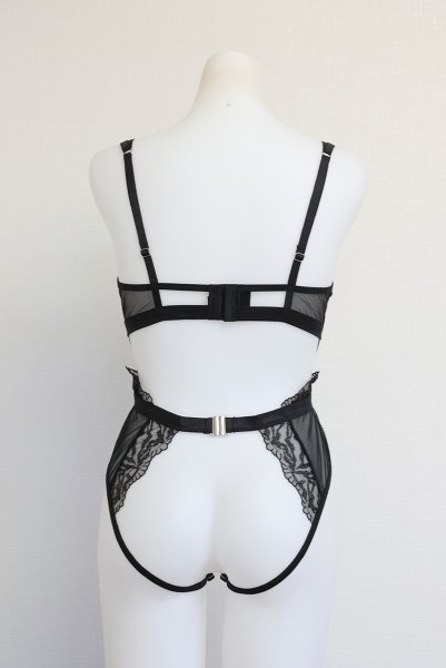 画像18: Hersis crotchess teddy | クロッチレステディ(ワイヤーあり・シースルー・ブラック)  | Obsessive 高級Sexyランジェリー【即日発送・サイズ交換NG・メール便対象】輸入下着・ランジェリー    (18)