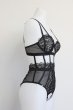 画像19: Hersis crotchess teddy | クロッチレステディ（ワイヤーあり・シースルー・ブラック）  | Obsessive 高級Sexyランジェリー【即日発送・サイズ交換NG・メール便対象】輸入下着・ランジェリー    (19)