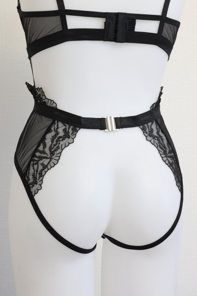 画像22: Hersis crotchess teddy | クロッチレステディ(ワイヤーあり・シースルー・ブラック)  | Obsessive 高級Sexyランジェリー【即日発送・サイズ交換NG・メール便対象】輸入下着・ランジェリー    (22)