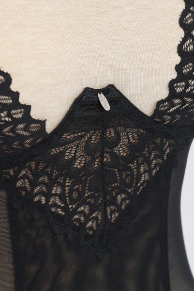 画像20: Donarella corset| ガーターベルト付きコルセット＆タンガ＆チョーカー3点セット（ワイヤーあり・レース・ブラック）   | 高級Sexyランジェリー Obsessive【即日発送・サイズ交換NG・メール便対象】輸入下着・ランジェリー   (20)